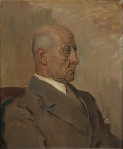 Portret van W.A.F. Bannier, leraar Stedelijk Gymnasium, Utrecht by Isaac Israels