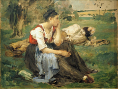 resting Peasants by Jules Bastien-Lepage