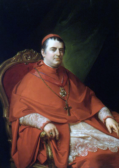 Ritratto del cardinale Gabriele Ferretti by Francesco Podesti