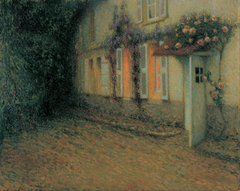 Roses and Wisterias on the House by Henri Le Sidaner