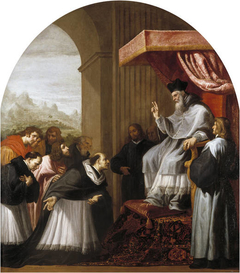 Saint Bruno and his Six Companions Visit Saint Hugo by Vincenzo Carducci