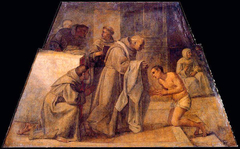 Saint Didacus of Alcalá receiving the franciscan habit by Annibale Carracci