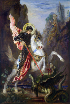 Saint George and the Dragon by Gustave Moreau