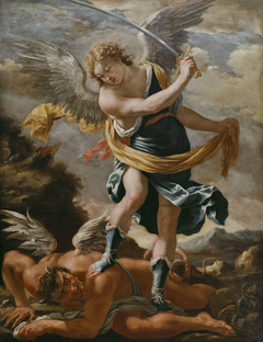 Saint Michel terrassant le démon by Aubin Vouet