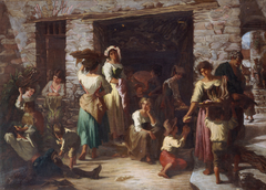 Scène de rue en Italie by Auguste Dutuit