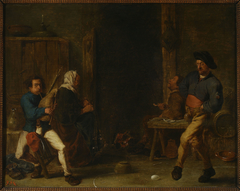 Scene in a tavern by Cornelis Saftleven