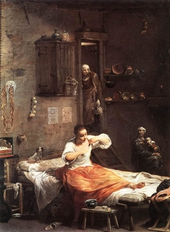 Searching for Fleas by Giuseppe Crespi