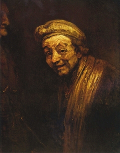 Self-portrait as Zeuxis Laughing by Rembrandt