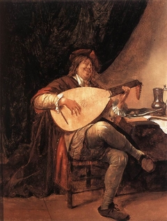 Self-Portrait playing the Lute by Jan Steen