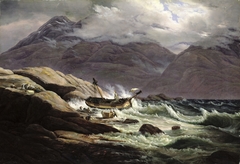 Shipwreck on the Coast of Norway by Johan Christian Dahl