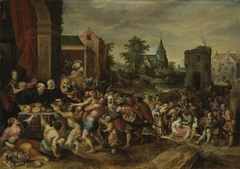 Sieben Werke der Barmherzigkeit by Frans Francken the Younger