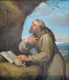 St. Francis of Assisi in Prayer before a Crucifix by Francesco Albani