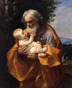 St Joseph with Infant Christ in his Arms by Guido Reni