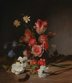 Still Life with a Bouquet in the Making by Dirck de Bray