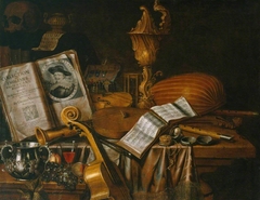 Still Life with a Volume of Wither’s ‘Emblemes’ by Evert Collier