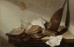 Still Life with Books by Jan Davidsz. de Heem