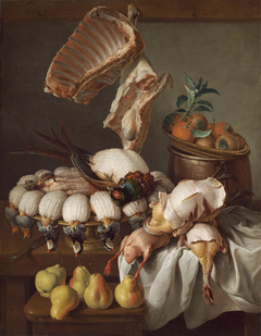 Still Life with Dressed Game, Meat, and Fruit by Alexandre-François Desportes