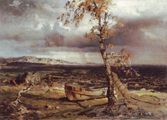 Storm on Lake Näsijärvi by Werner Holmberg