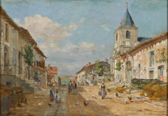 Street of a Village by Edmond Marie Petitjean