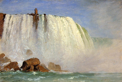 Study for "Under Niagara" by Frederic Edwin Church