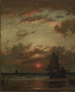 Sunset on the Coast by Jules Dupré