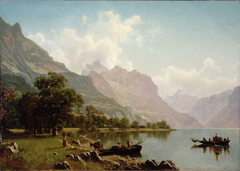 Swiss Mountain Scene by Albert Bierstadt