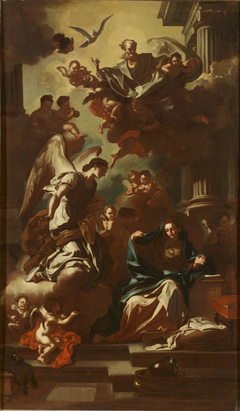 The Annunciation, Modello for Altarpiece of the Church of San Rocco by Francesco Solimena