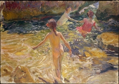 The Bath, Jávea by Joaquin Sorolla y Bastida