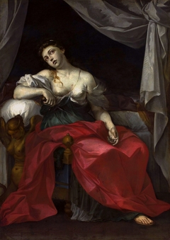 The Death of Lucretia. by Ludovico Mazzanti