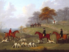 The Earl of Darlington Fox-Hunting with the Raby Pack: Drawing Cover by John Nost Sartorius