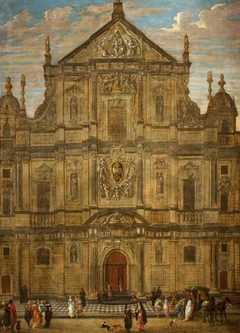 The Façade of the Jesuit Church, Antwerp by Anonymous