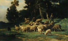 The Flock by Charles Jacque