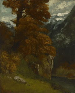 The Glen at Ornans (Bords du Doubs; Effet d’Automne) by Gustave Courbet