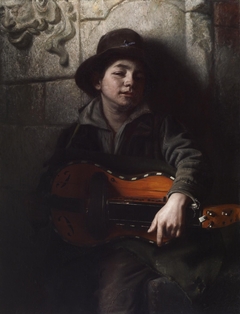 The Italian Boy with Hurdy-Gurdy by Richard Caton Woodville