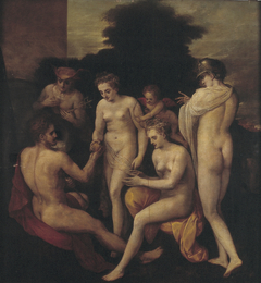 The Judgement of Paris by Anthonie Blocklandt van Montfoort