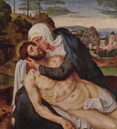 The lamentation over the dead Christ by Willem Key