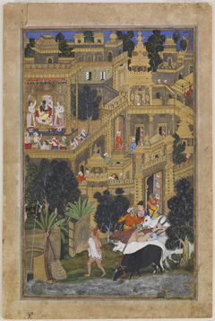 The Lord Krishna in the Golden City by Kesu Kalan