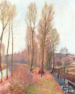 The Orvanne and the Loing Canal in Winter by Alfred Sisley