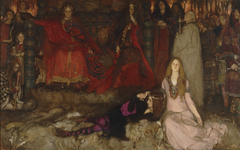 The Play Scene in “Hamlet” (Act III, Scene 2) by Edwin Austin Abbey