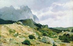 The rocky landscape by Ivan Shishkin