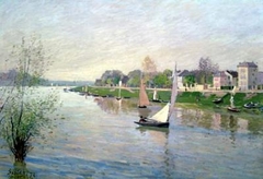 The Seine at Argenteuil by Alfred Sisley