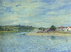 The Seine at Saint-Mammès by Alfred Sisley