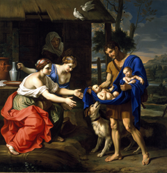 The Shepherd Faustulus Bringing Romulus and Remus to His Wife by Nicolas Mignard