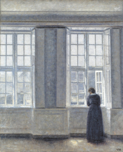 the Tall Windows by Vilhelm Hammershøi