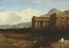 The Temples in the Plain of Paestum by George Edwards Hering