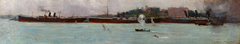 The three liners, Circular Quay by Arthur Streeton