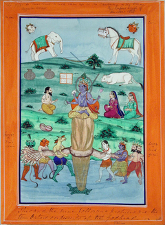 The Tortoise Avatar of Vishnu- Churning of the Milky Ocean by Anonymous