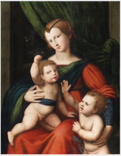 The Virgin and Child with Saint John the Baptist by Cesare da Sesto