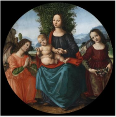 The Virgin and Child with Two Angels by Lorenzo di Credi