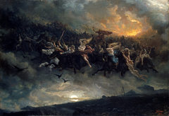 The wild Hunt of Odin by Peter Nicolai Arbo